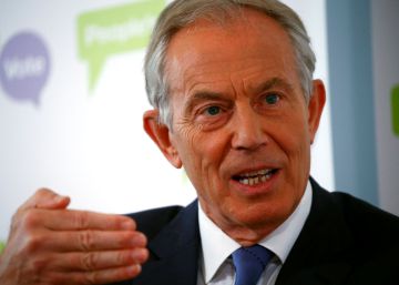 El exprimer ministro de Reino Unido, Tony Blair, este viernes en Londres
