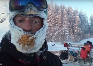 El español que recorría Siberia en bicicleta a -50º y casi muere congelado