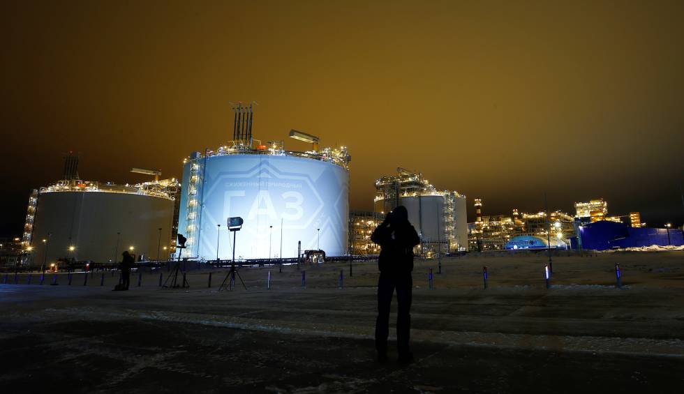 Planta de gas del proyecto Yamal LNG en la penÃ­nsula de Yamal, al noroeste de Siberia (Rusia).