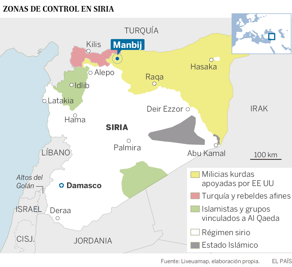 Las milicias kurdas entregan a El Asad una ciudad estratégica para impedir el avance turco