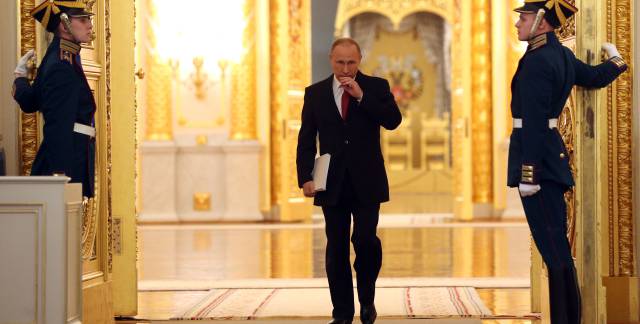El presidente ruso, Vladímir Putin, en el Kremlin en diciembre de 2016.