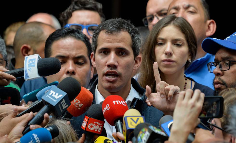 Juan Guaidó, este domingo.