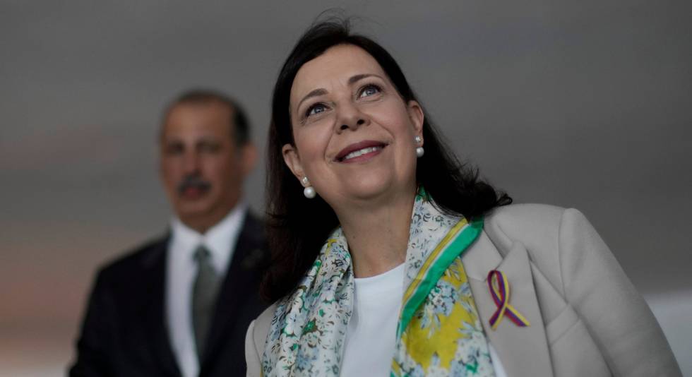 La nueva embajadora de Venezuela, Maria Teresa Belandria, este lunes.