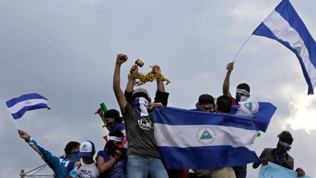 Protesta contra Ortega en mayo de 2018.