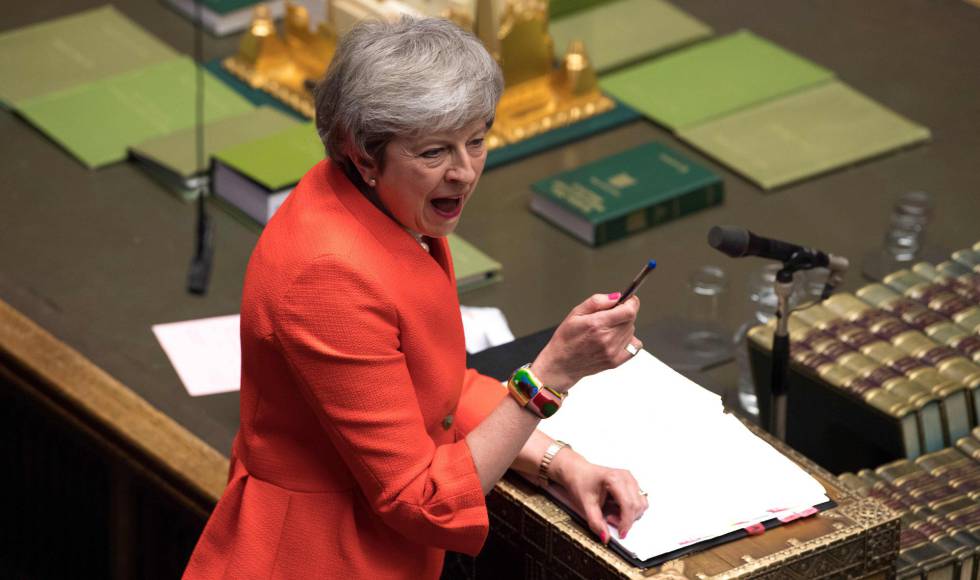 May, este miércoles en el Parlamento británico.