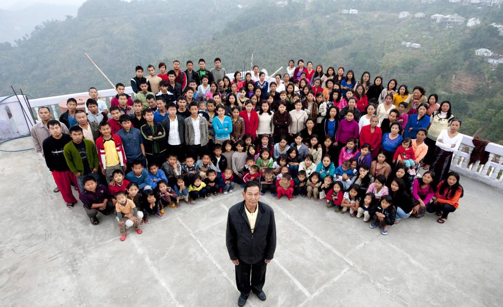 Ziona Chan y su familia.
