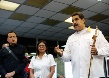 Nicolás Maduro durante una visita a una hidroeléctrica el sábado