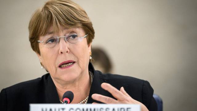 Michelle Bachelet, la alta comisionada para los Derechos Humanos.