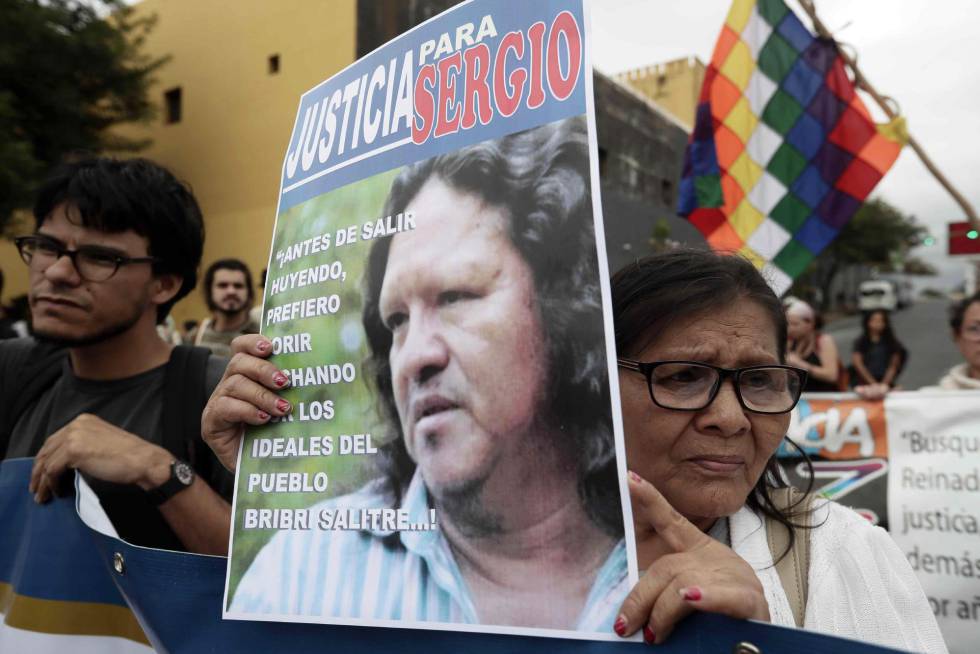 Manifestantes se reÃºnen este miÃ©rcoles en San JosÃ© tras el asesinato del lÃ­der indÃ­gena Sergio Rojas