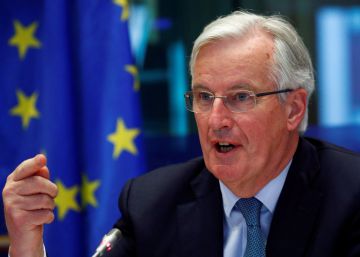 El negociador jefe de la UE para el Brexit, Michel Barnier, en las oficinas del Parlamento Europeo en Bruselas este martes.