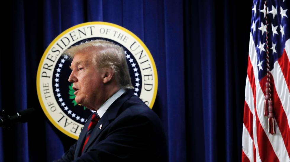 Donald Trump, en un acto en la Casa Blanca.