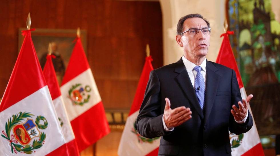El presidente peruano, MartÃ­n Vizcarra, se dirige a la naciÃ³n a principios de abril. 