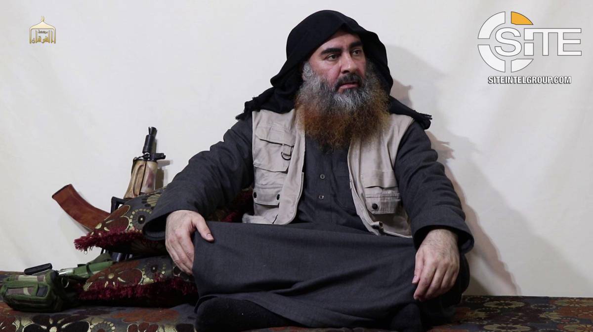 Abubaker al Bagdadi, en el vídeo.