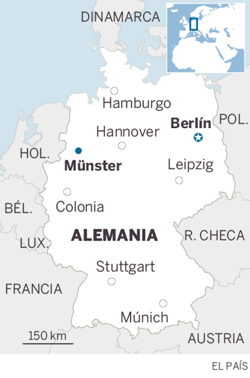 mapa alemania munster Münster, la irreductible ciudad alemana que frenó a la extrema 