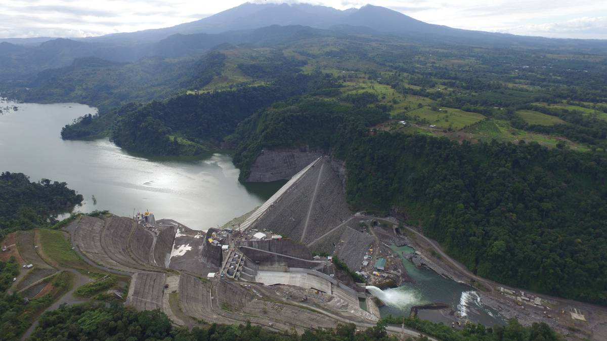 La planta hidroeléctrica Reventazón.