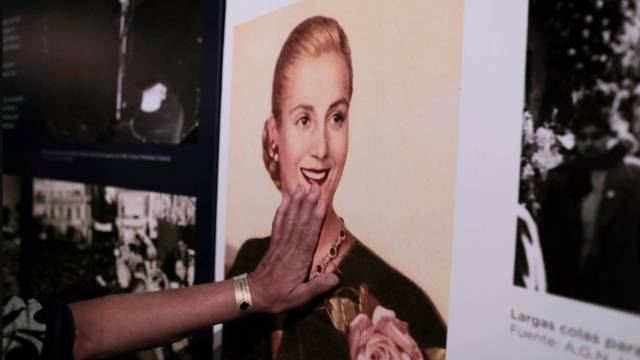 Retrato de Eva Perón.