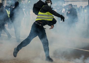 Protesta de 'chalecos amarillos', el pasado 11 de mayo en Lyon.
