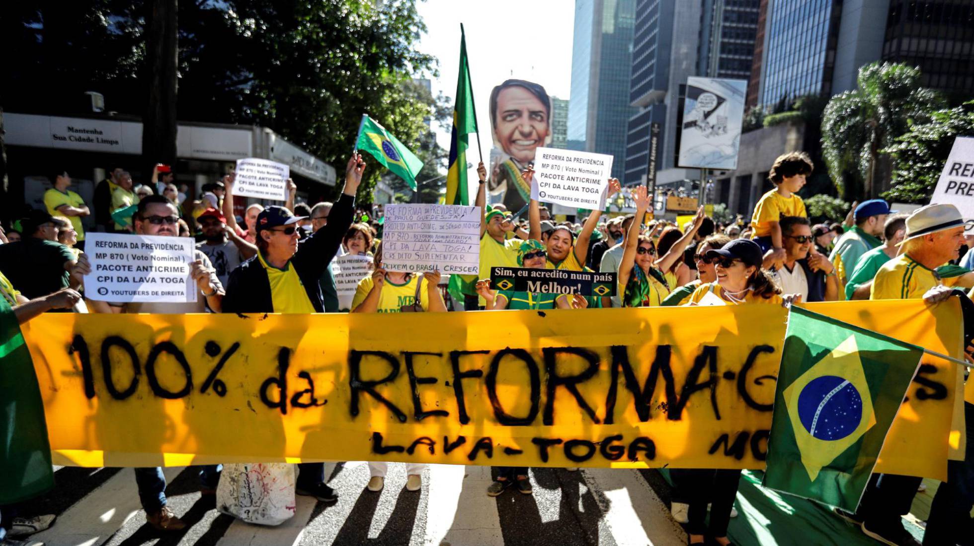 No debieron gustarle a Bolsonaro las manifestaciones del domingo