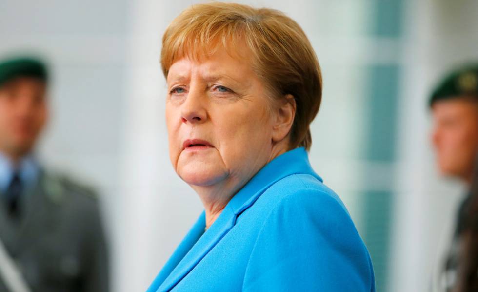 La canciller alemana, Angela Merkel, el pasado miÃ©rcoles en BerlÃ­n.