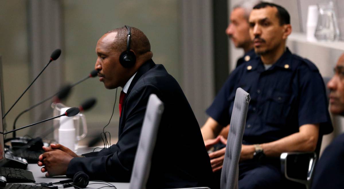 El exjefe de milicia congoleño Bosco Ntaganda, condenado por crímenes contra la humanidad, este lunes en la Corte Penal Internacional de La Haya.