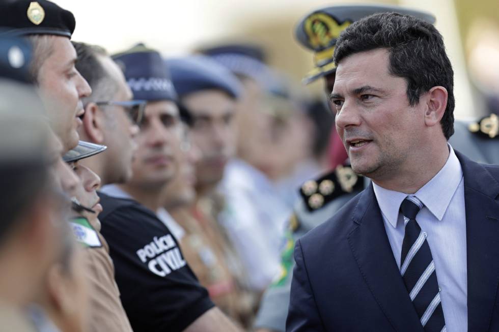 Sergio Moro, ministro de Justicia de Brasil, la semana pasada en Brasilia.