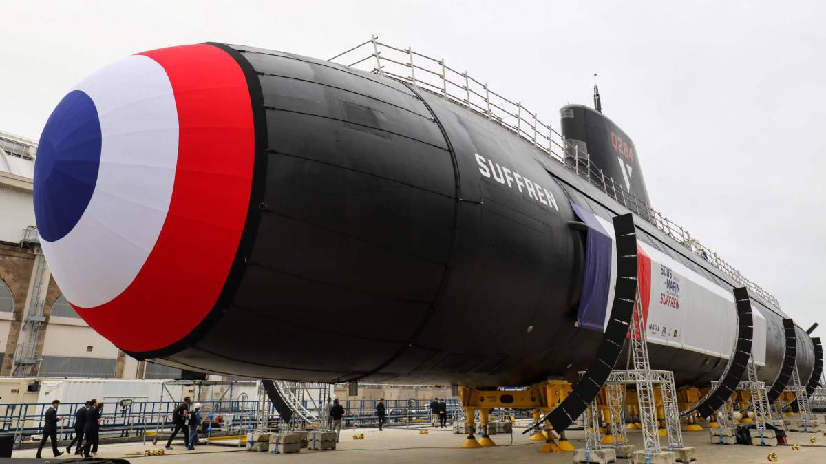 El nuevo submarino nuclear de ataque (SNA) francés Suffren.