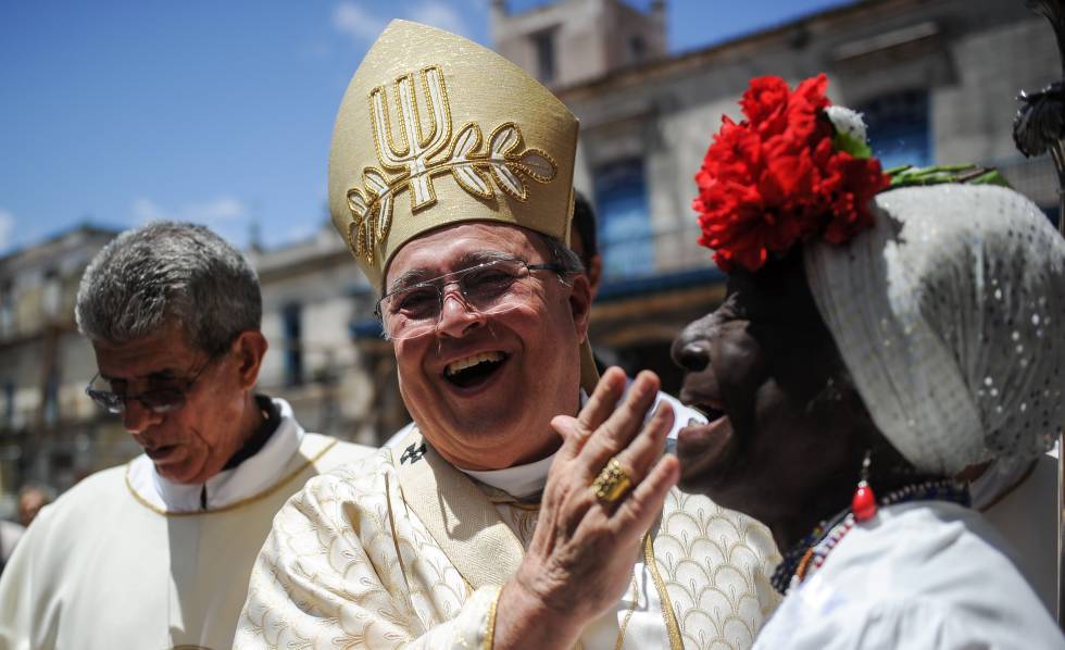 Jaime Ortega, durante su Ãºltima misa como Arzbobispo de La Habana, en mayo de 2016.