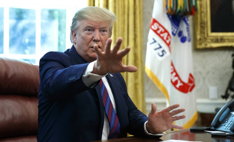 Donald Trump este viernes en la Casa Blanca.
