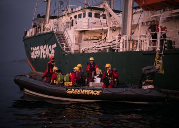 Protesta de Greenpeace contra el carbón