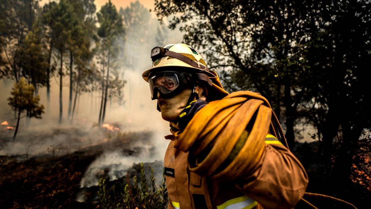 Incendio el 22 de julio en Casais de São Bento, en el centro de Portugal.