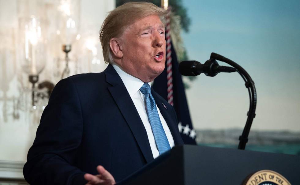 Donald Trump, este lunes en Washington.