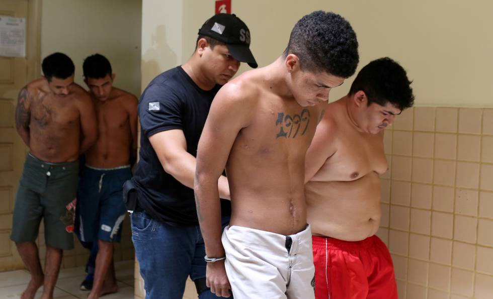 Prisioneros de la cárcel de Altamira, en Brasil.