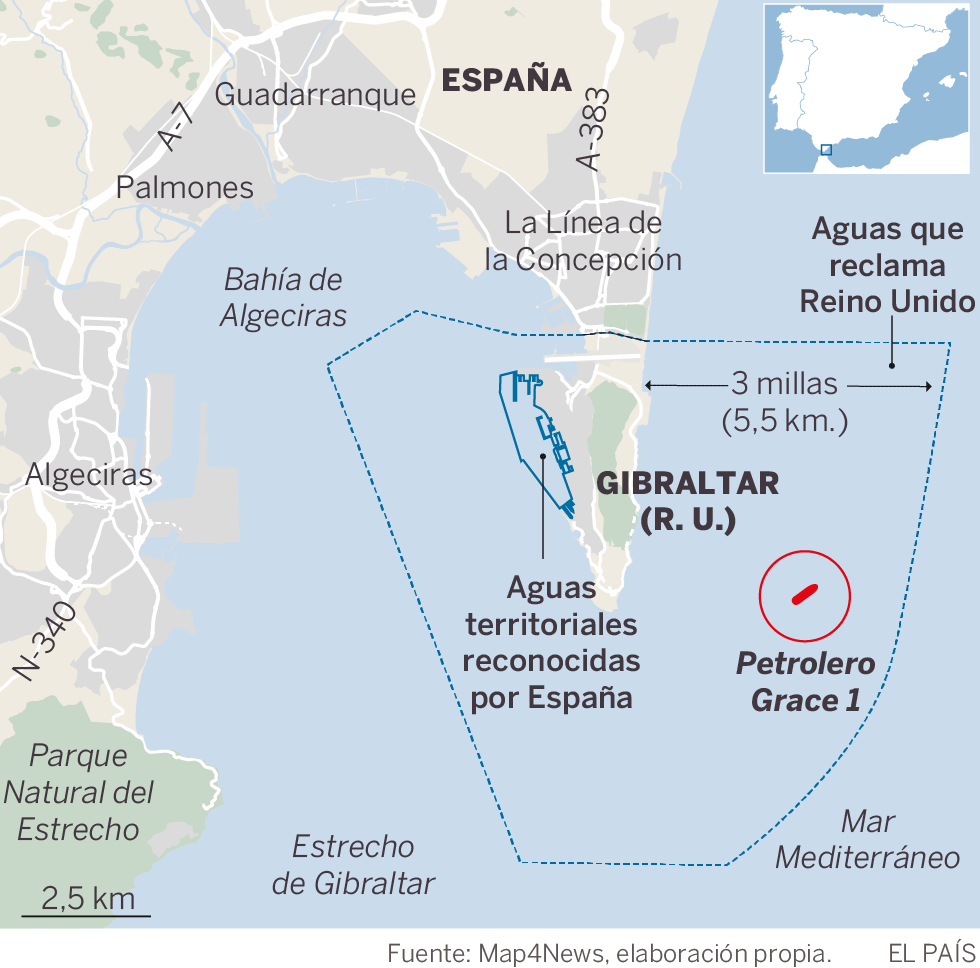 Londres libera al petrolero iraní retenido en Gibraltar pese a la oposición de EE UU