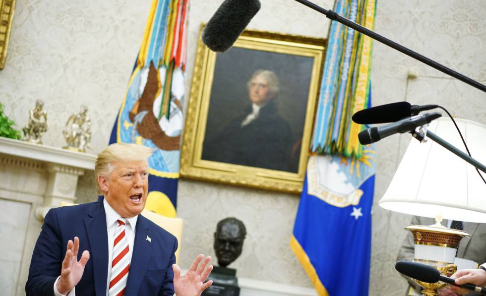 El presidente de EE UU, Donald Trump, en la Casa Blanca.