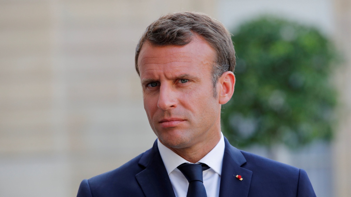 El presidente de Francia, Emannuel Macron, en el Elíseo el 22 de julio pasado.
