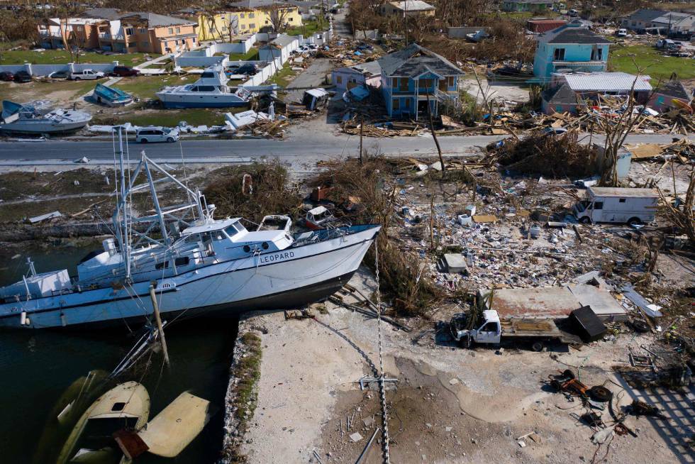 Los daños causados por Dorian en la ciudad de Marsh Harbor, en la isla de Gran Ãbaco.