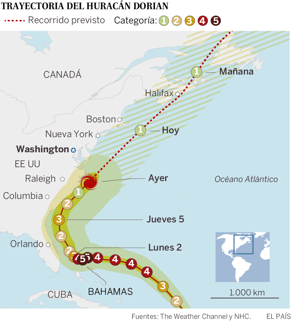 Bahamas se enfrenta a la tragedia
tras el azote del huracán Dorian