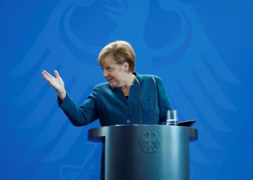 La canciller Angela Merkel, este jueves.