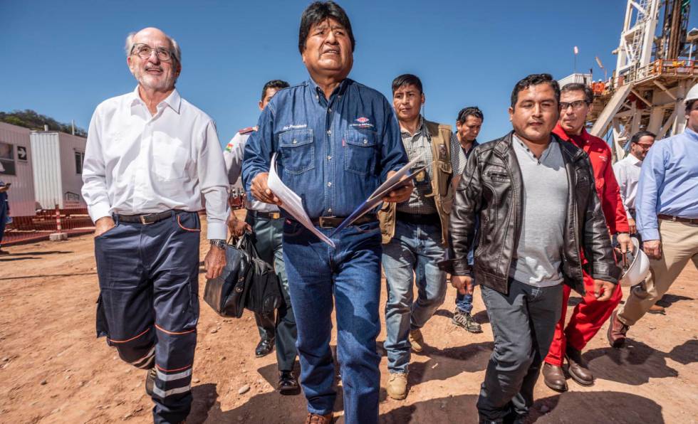 Evo Morales, en el norte de Potosí.