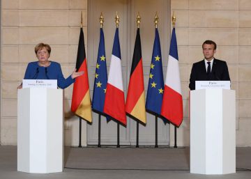 Emmanuel Macron y Angela Merkel, el 13 de octubre en París. 