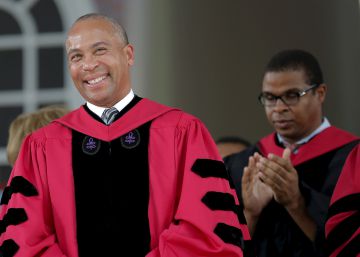 El exgobernador de Massachusetts y precandidato demócrata Deval Patrick.