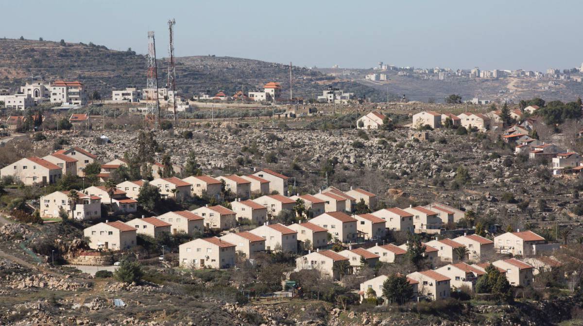 Vista del asentamieno israelí de Ofra, en Cisjordania.
