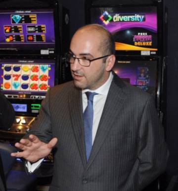 El empresario Yorgen Fenech, en la apertura del Casino Oracle de Malta en 2014.