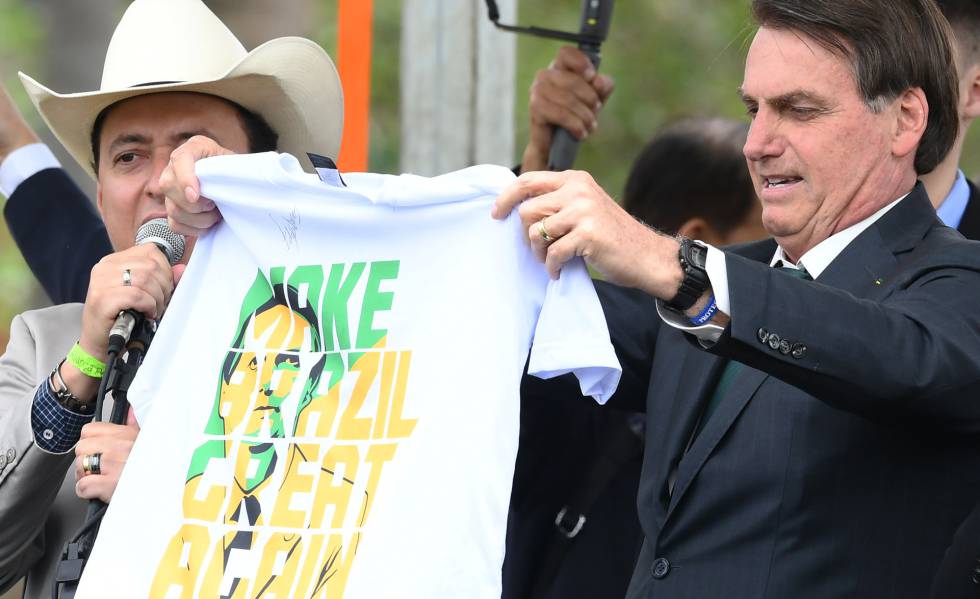 Jair Bolsonaro durante la presentación de su nuevo partido, este martes en Brasilia.