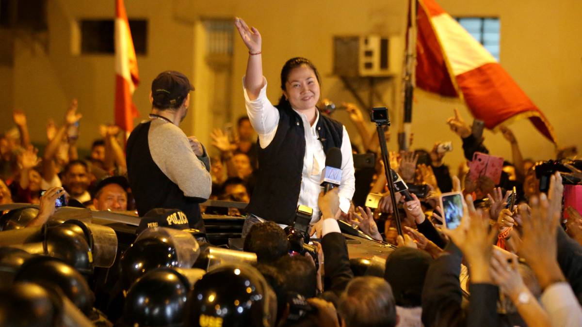 Fujimori, tras salir de prisión.