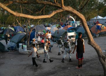 Un campamento de solicitantes de asilo en Matamoros, Mexico. 