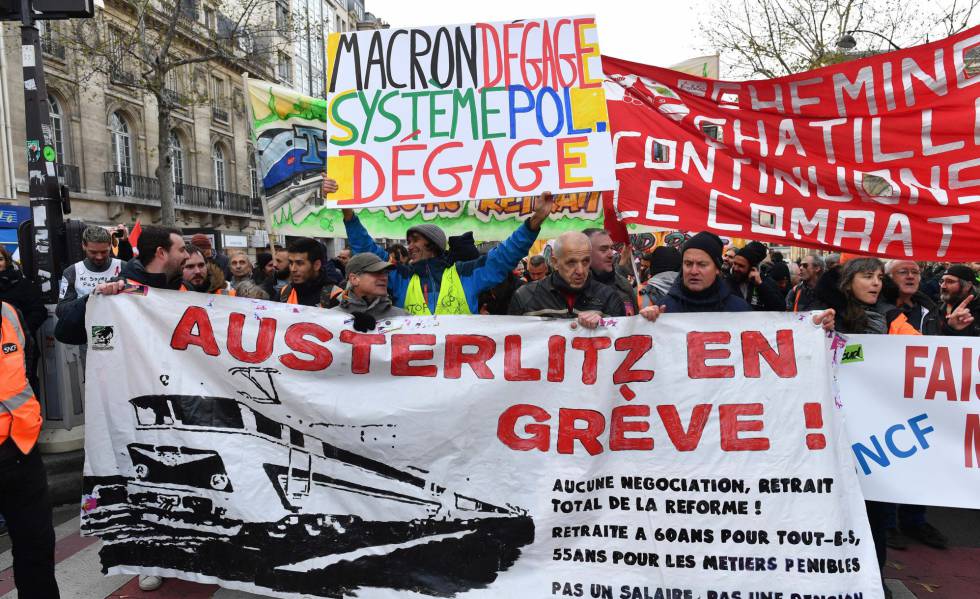 La huelga de transporte en Francia amenaza las Navidades ...