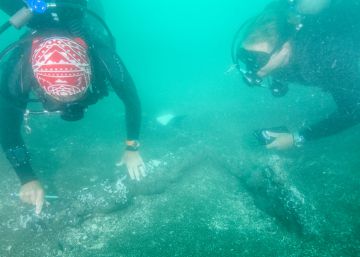 Los arqueólogos hallan dos anclas más durante la búsqueda de los barcos de Cortés