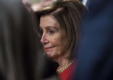 La líder demócrata Nancy Pelosi, durante una comparecencia en Washington este jueves.