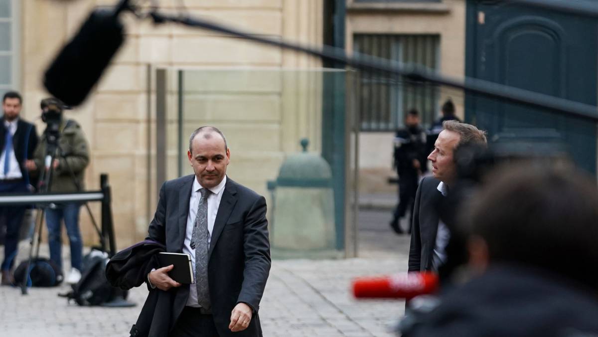 Laurent Berger, jefe del sindicato CFDT, la semana pasada tras una reunión con el primer ministro, Édouard Philippe.